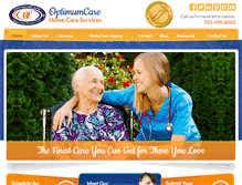 Tablet Screenshot of optimumcarehomecare.com